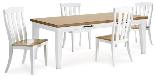 Ashbryn Dining Table and 4 Chairs Signature Design by Ashley®