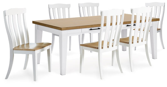Ashbryn Dining Table and 6 Chairs Signature Design by Ashley®