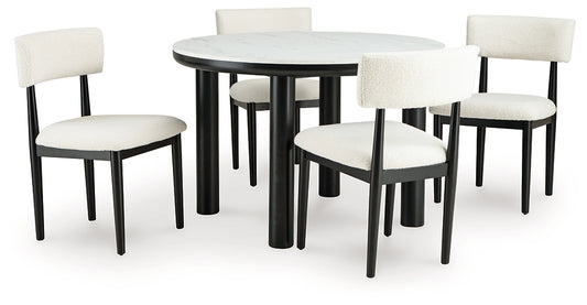 Xandrum Dining Table and 4 Chairs Signature Design by Ashley®