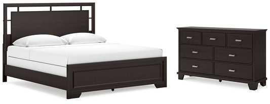 Covetown King Panel Bed with Dresser Signature Design by Ashley®