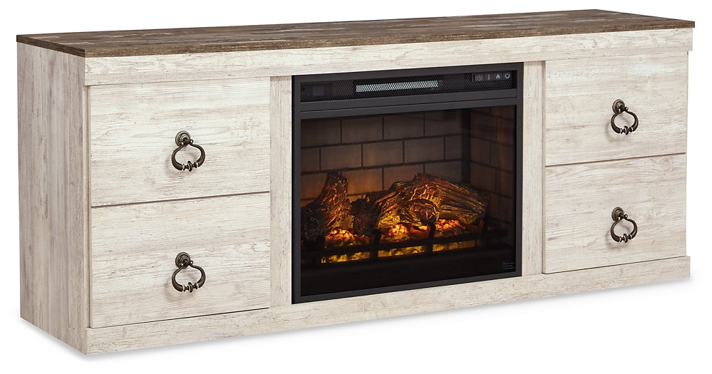 Willowton 4-Piece Entertainment Center with Electric Fireplace Signature Design by Ashley®
