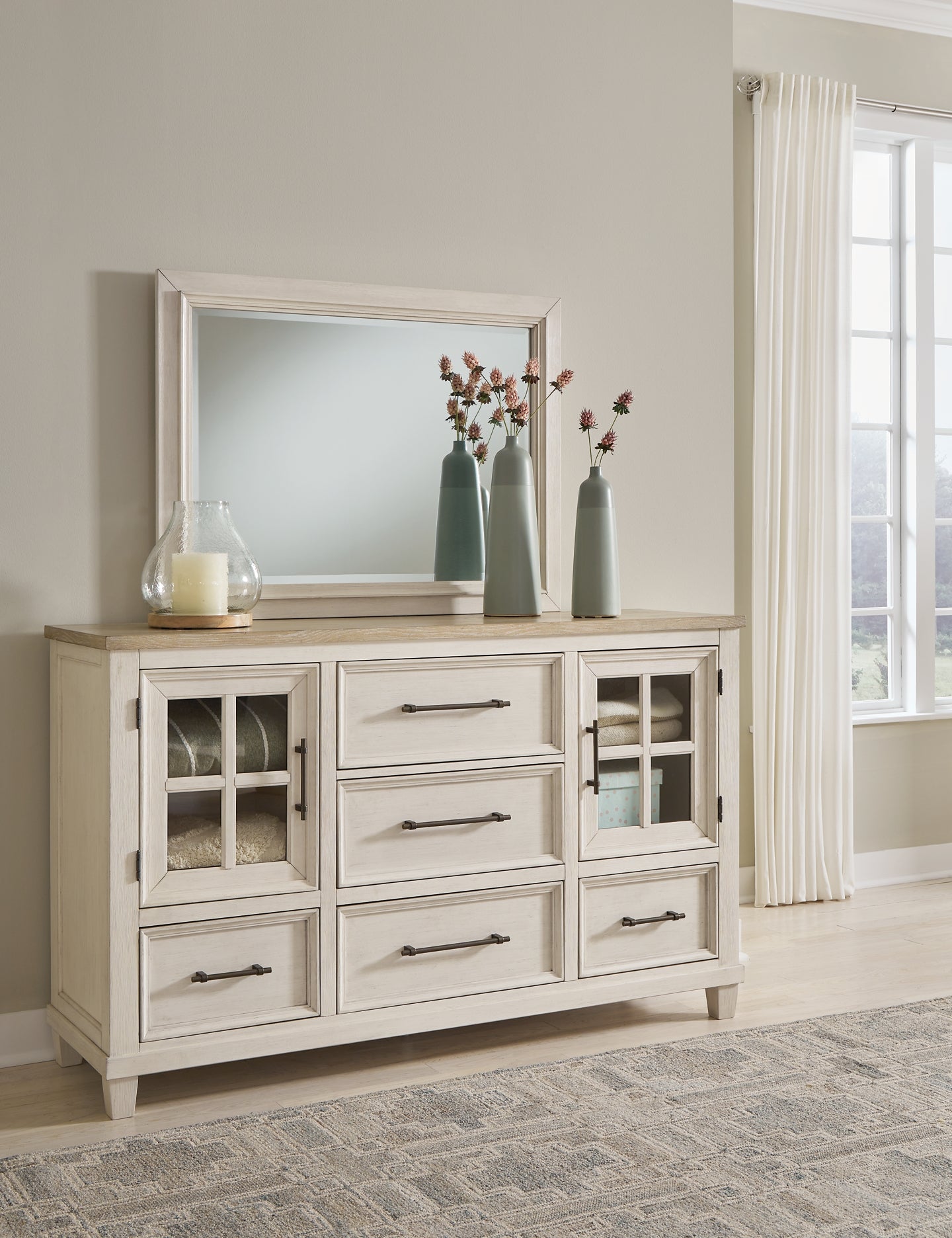 Shaybrock Dresser and Mirror Benchcraft®