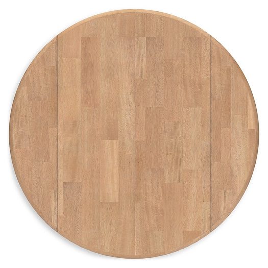 Gesthaven Round DRM Drop Leaf Table Signature Design by Ashley®