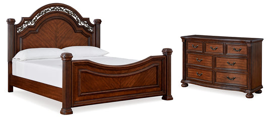 Lavinton Queen Poster Bed with Dresser Signature Design by Ashley®