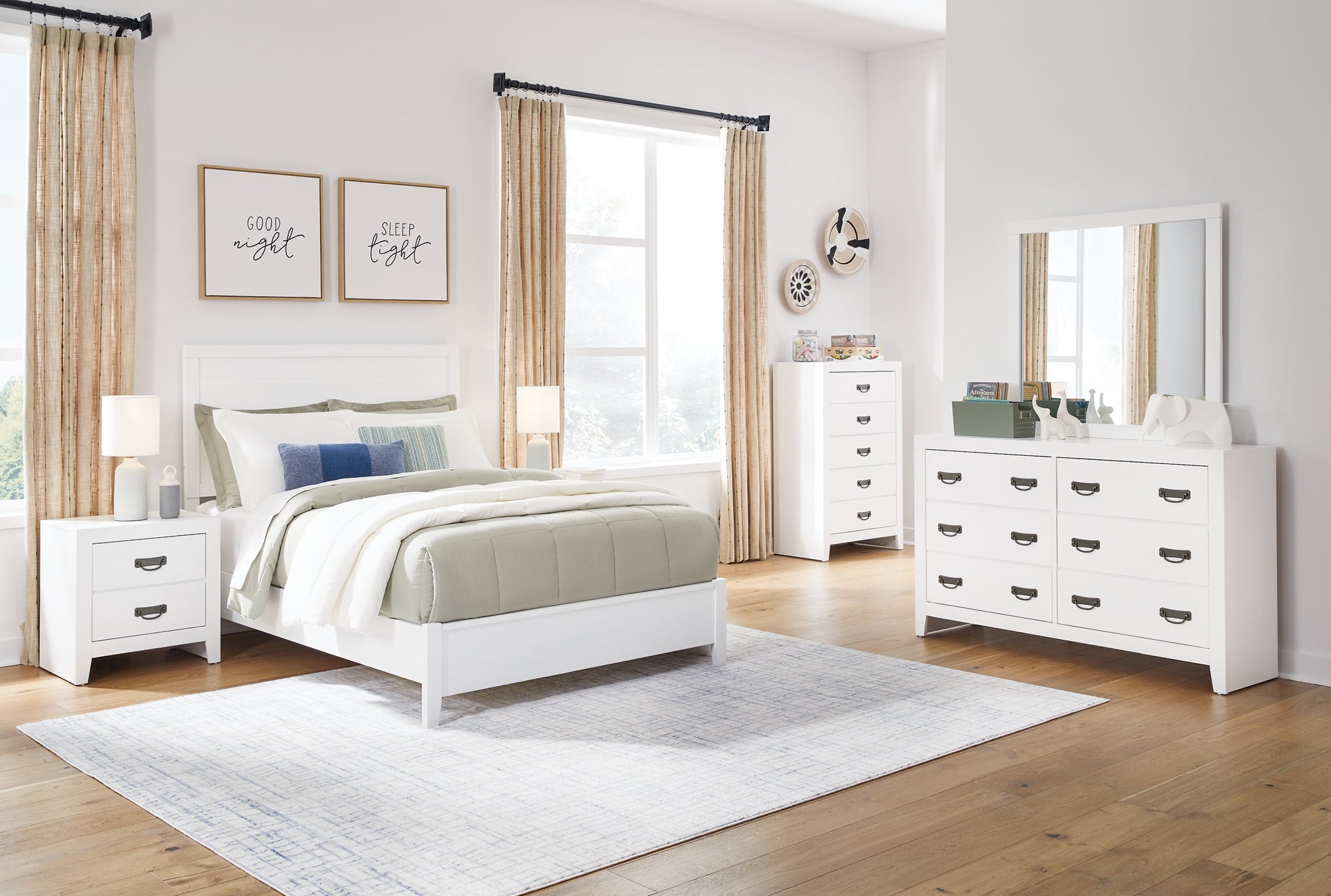 Binterglen California King Panel Bed with Dresser and Nightstand Signature Design by Ashley®