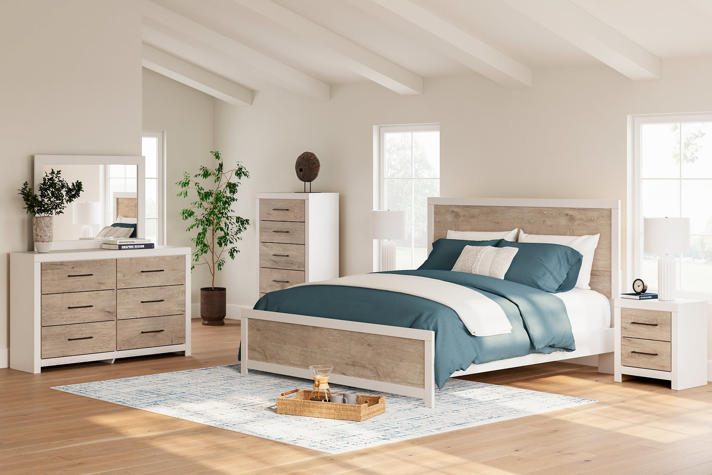 Charbitt King Panel Bed with Dresser and Nightstand Signature Design by Ashley®