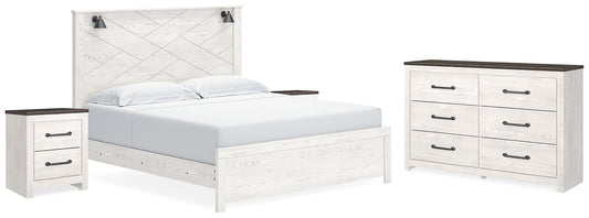 Gerridan King Panel Bed with Dresser and 2 Nightstands Signature Design by Ashley®