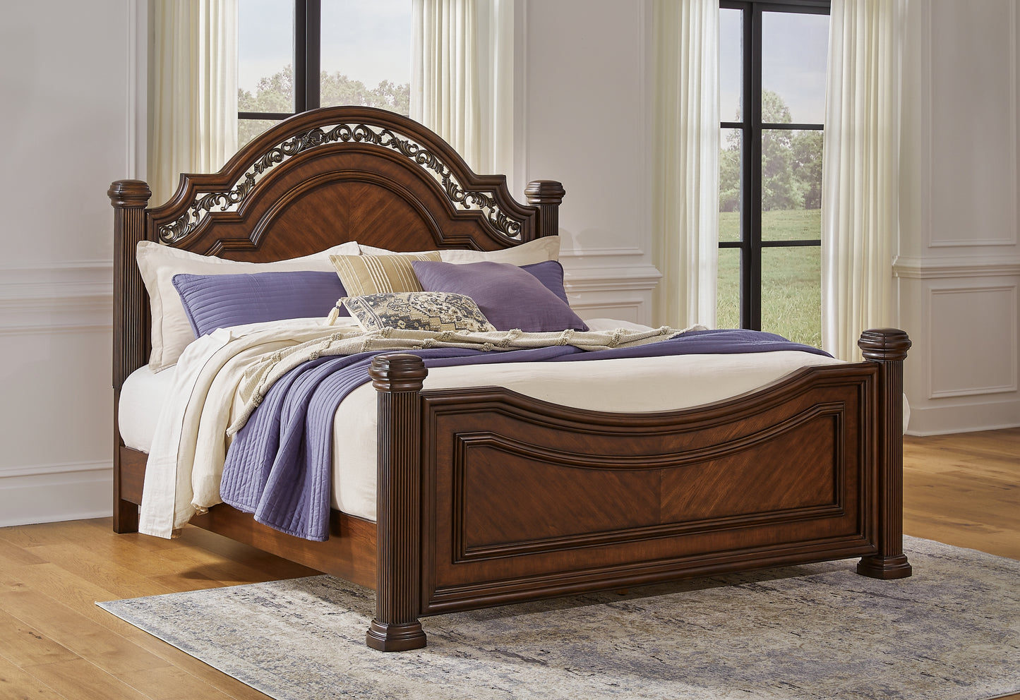 Lavinton Queen Poster Bed with Dresser and Nightstand Signature Design by Ashley®