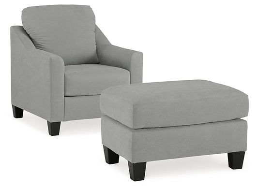 Adlai Chair and Ottoman Signature Design by Ashley®