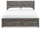 Bronyan King Panel Bed with Mirrored Dresser and Nightstand Signature Design by Ashley®