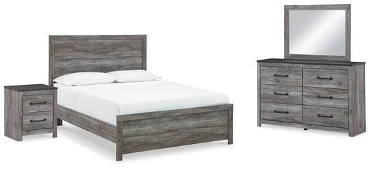 Bronyan Queen Panel Bed with Mirrored Dresser and Nightstand Signature Design by Ashley®