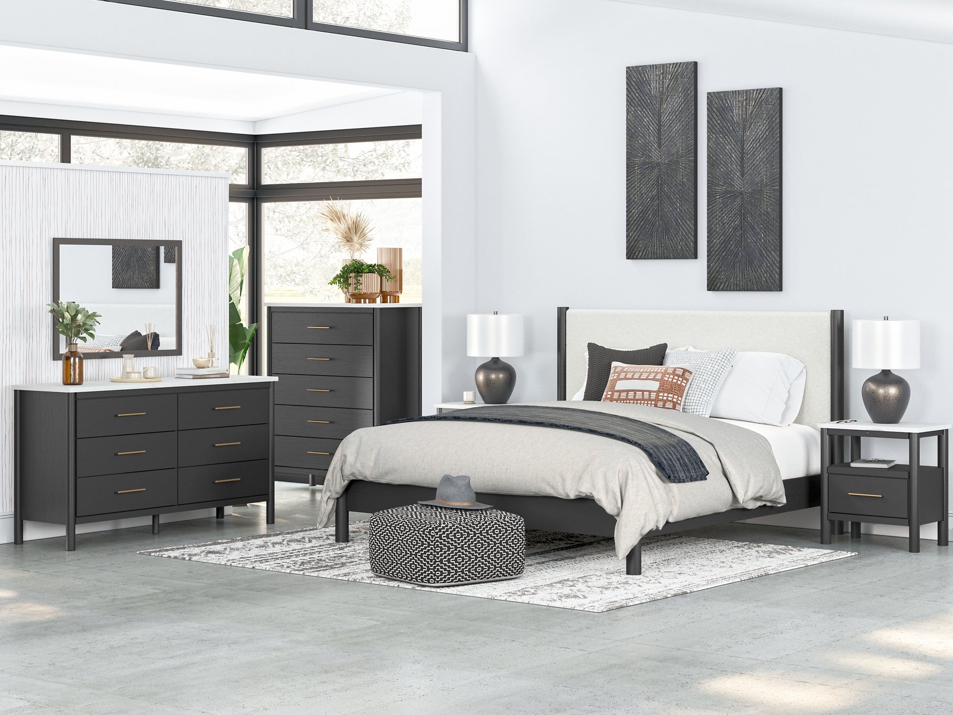 Cadmori  Upholstered Panel Bed Signature Design by Ashley®