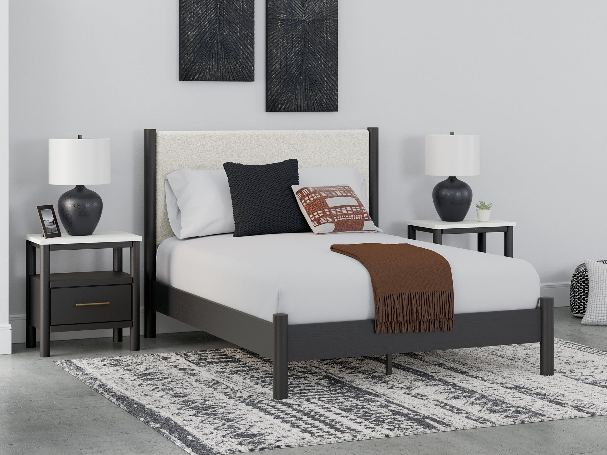 Cadmori  Upholstered Panel Bed Signature Design by Ashley®