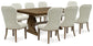 Sturlayne Dining Table and 8 Chairs with Storage Benchcraft®