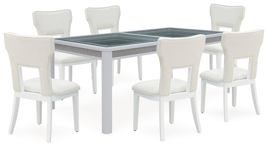 Chalanna Dining Table and 6 Chairs Signature Design by Ashley®