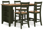 Gesthaven Counter Height Dining Table and 4 Barstools Signature Design by Ashley®