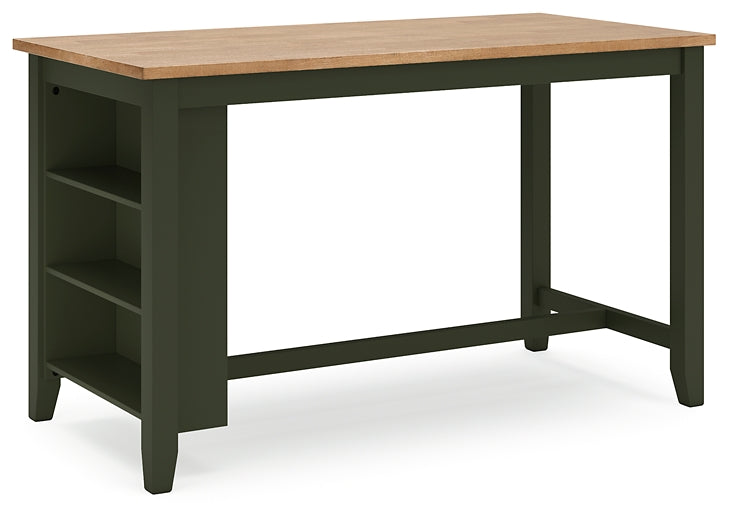 Gesthaven Counter Height Dining Table and 4 Barstools Signature Design by Ashley®