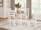 Gesthaven Dining Table and 4 Chairs Signature Design by Ashley®