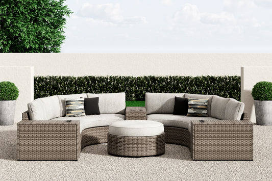 Calworth 7-Piece Outdoor Sectional with Ottoman Signature Design by Ashley®
