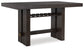 Burkhaus Counter Height Dining Table and 6 Barstools with Storage Signature Design by Ashley®