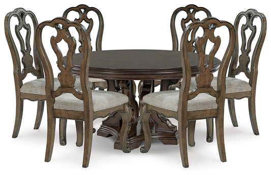 Maylee Dining Table and 6 Chairs Signature Design by Ashley®