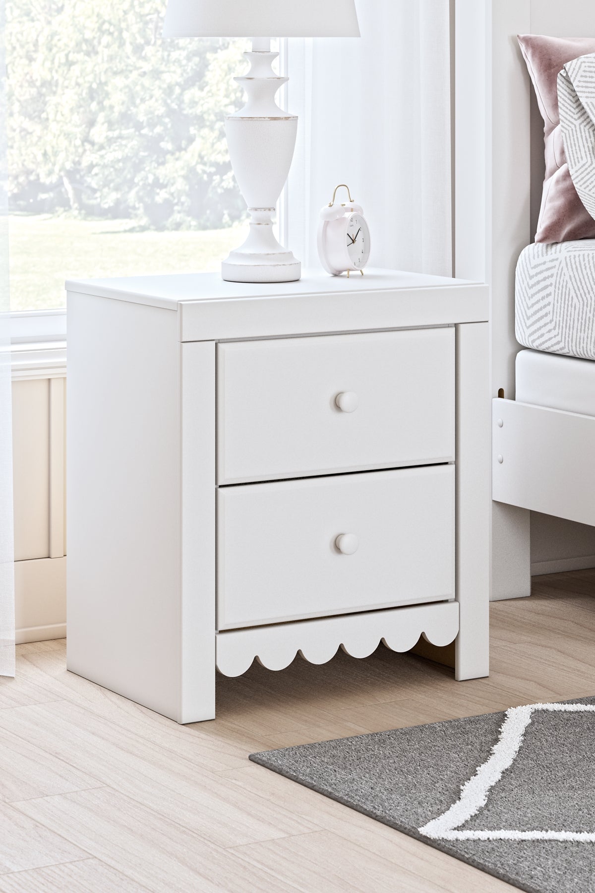 Mollviney Two Drawer Night Stand Signature Design by Ashley®