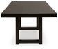 Neymorton RECT DRM Butterfly EXT Table Signature Design by Ashley®