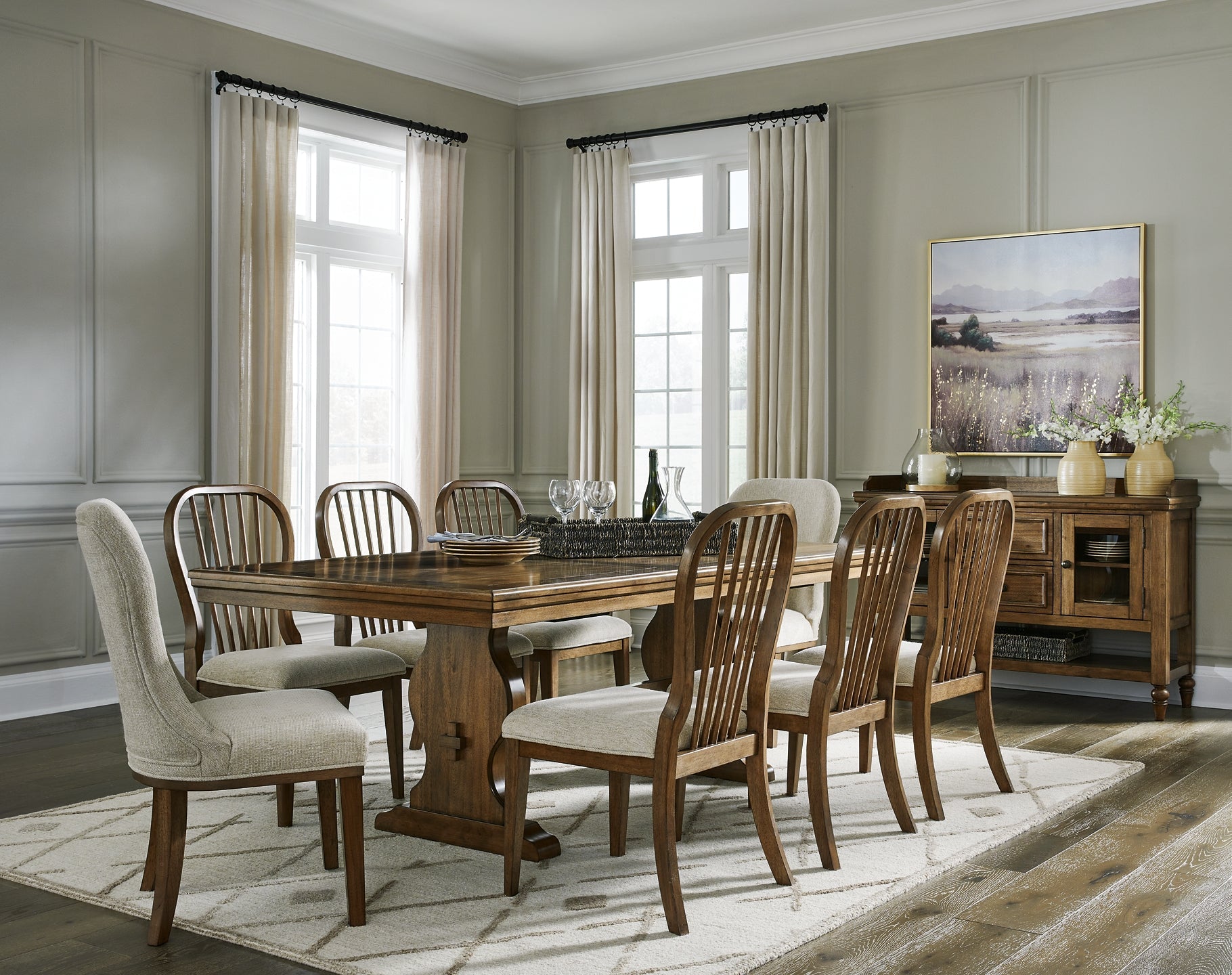 Sturlayne Dining Table and 8 Chairs Benchcraft®