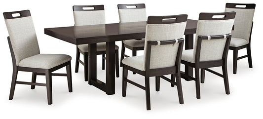 Neymorton Dining Table and 6 Chairs Signature Design by Ashley®