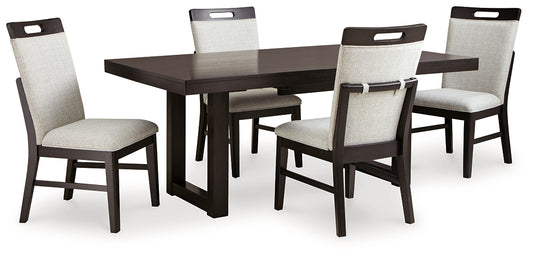 Neymorton Dining Table and 4 Chairs Signature Design by Ashley®