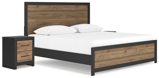 Vertani King Panel Bed with 2 Nightstands Signature Design by Ashley®