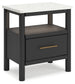 Cadmori Queen Upholstered Panel Bed with Mirrored Dresser and Nightstand Signature Design by Ashley®