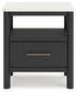 Cadmori Queen Upholstered Panel Bed with Mirrored Dresser and Nightstand Signature Design by Ashley®