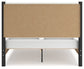 Cadmori Queen Upholstered Panel Bed with Mirrored Dresser and Nightstand Signature Design by Ashley®