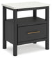 Cadmori Queen Upholstered Panel Bed with Mirrored Dresser and Nightstand Signature Design by Ashley®