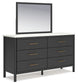 Cadmori King Upholstered Panel Bed with Mirrored Dresser, Chest and Nightstand Signature Design by Ashley®