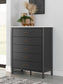 Cadmori King Upholstered Panel Bed with Mirrored Dresser, Chest and Nightstand Signature Design by Ashley®