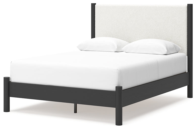 Cadmori Queen Upholstered Panel Bed with Dresser Signature Design by Ashley®