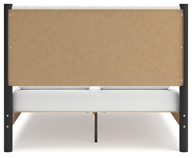 Cadmori Queen Upholstered Panel Bed with Dresser Signature Design by Ashley®