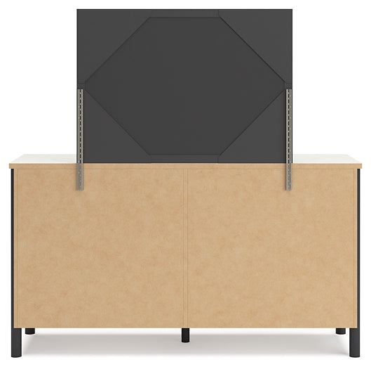 Cadmori Full Upholstered Panel Bed with Mirrored Dresser, Chest and Nightstand Signature Design by Ashley®