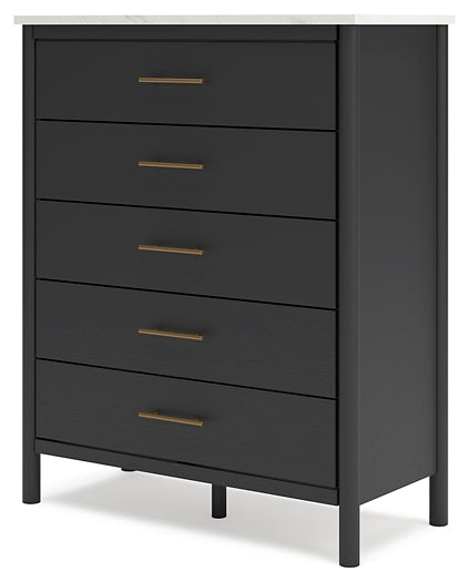 Cadmori Full Upholstered Panel Bed with Mirrored Dresser, Chest and Nightstand Signature Design by Ashley®