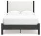 Cadmori Full Upholstered Panel Bed with Mirrored Dresser, Chest and Nightstand Signature Design by Ashley®