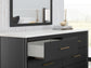 Cadmori Full Upholstered Panel Bed with Mirrored Dresser, Chest and Nightstand Signature Design by Ashley®