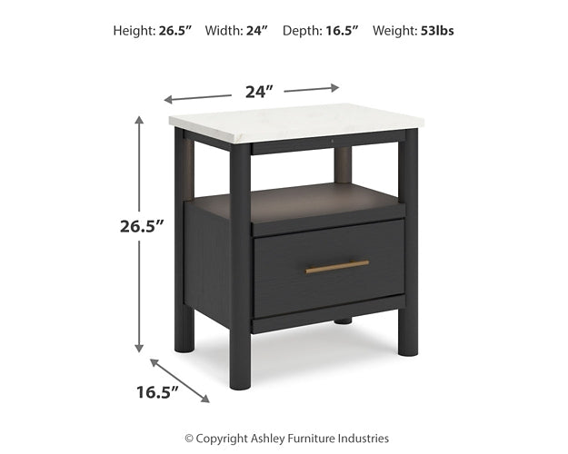 Cadmori Full Upholstered Panel Bed with Mirrored Dresser, Chest and Nightstand Signature Design by Ashley®