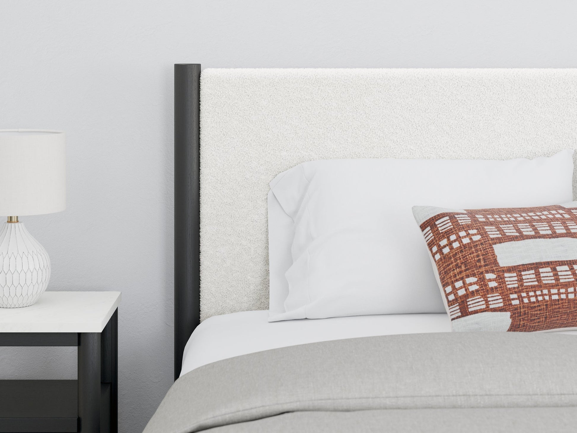 Cadmori Full Upholstered Panel Bed with Mirrored Dresser, Chest and Nightstand Signature Design by Ashley®