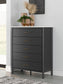 Cadmori Full Upholstered Panel Bed with Mirrored Dresser, Chest and Nightstand Signature Design by Ashley®