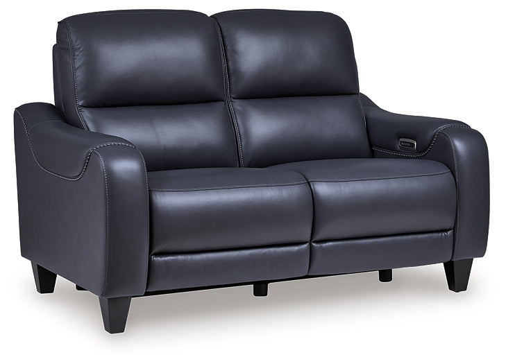 Mercomatic PWR REC Loveseat/ADJ Headrest Signature Design by Ashley®