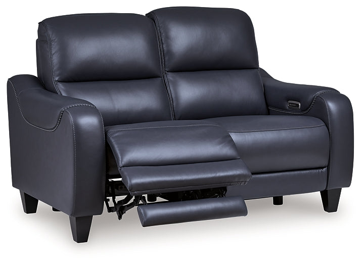 Mercomatic PWR REC Loveseat/ADJ Headrest Signature Design by Ashley®