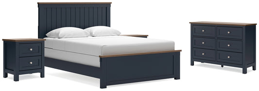 Landocken Queen Panel Bed with Dresser and 2 Nightstands Signature Design by Ashley®