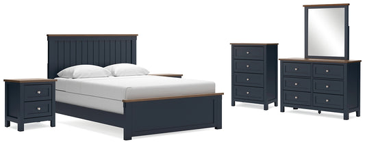 Landocken Queen Panel Bed with Mirrored Dresser, Chest and 2 Nightstands Signature Design by Ashley®